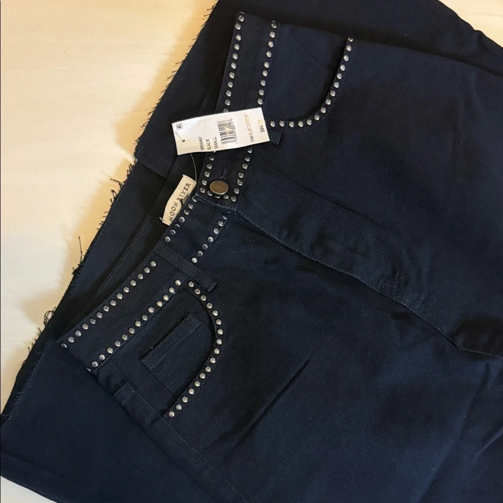 Moon River High Rise Black Studded Jeans - Picture 3 of 10